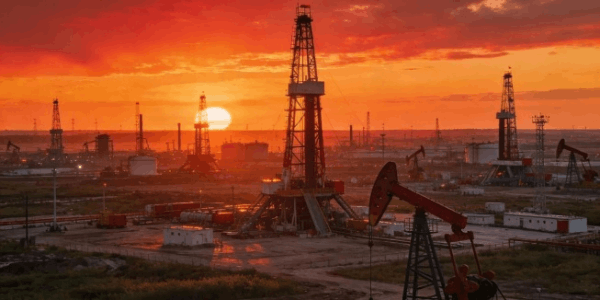 Daqing industrial scenery and oilfield landscape