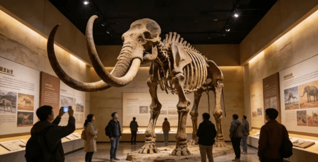 Daqing Museum and mammoth fossils