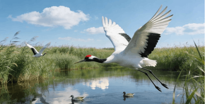 Longfeng Wetland in Daqing